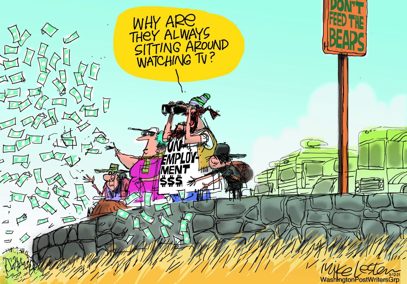 Mike Lester cartoon